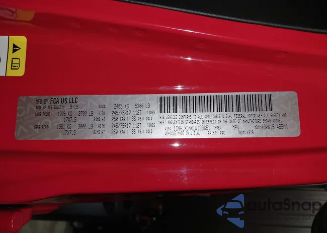 1C4HJXDNXLW139651: 42394612