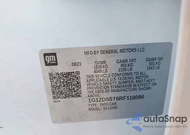 1G1ZD5ST6RF118086: 42394713