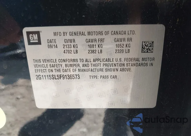 2G1115SL5F9136573: 42394863