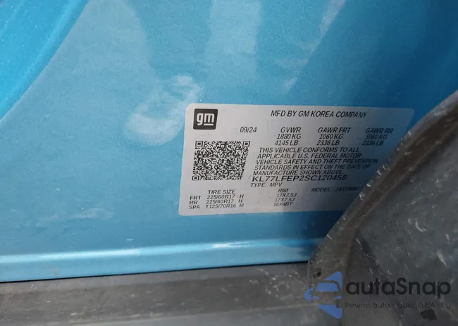 KL77LFEP2SC120458: 42395972