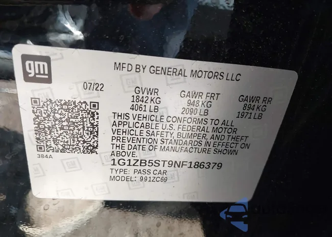 1G1ZB5ST9NF186379: 42396056