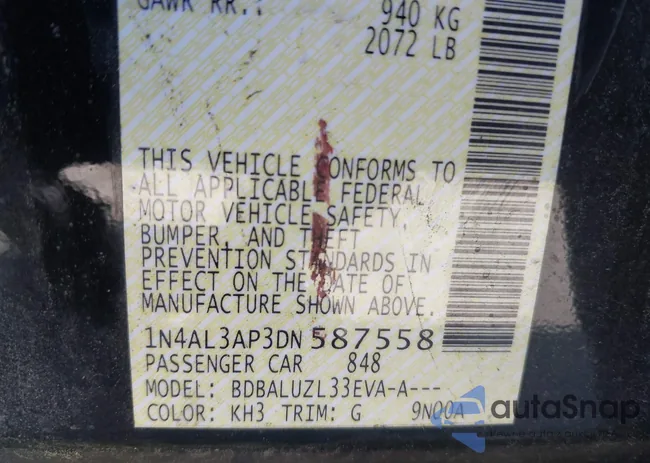 1N4AL3AP3DN587558: 42396131