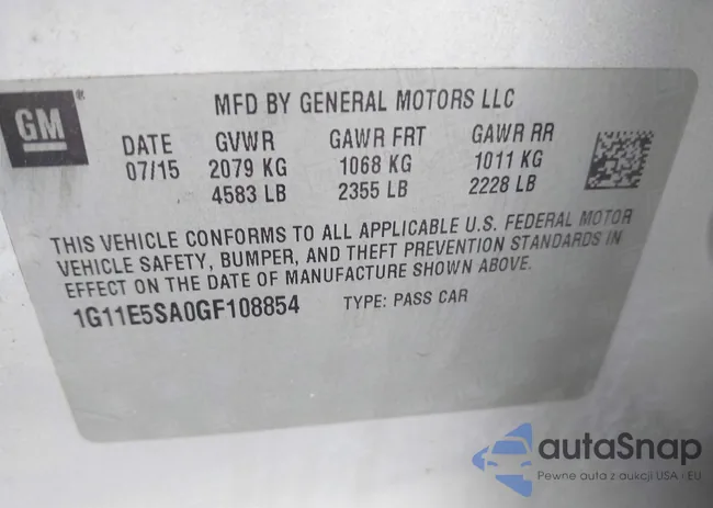 1G11E5SA0GF108854: 42396240