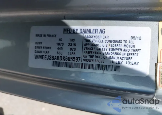 WMEEJ3BA8DK605597: 42395754