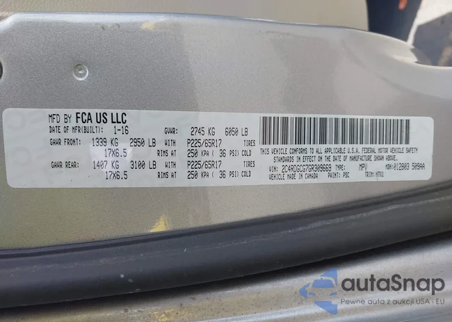 2C4RDGCG7GR309669: 42395860