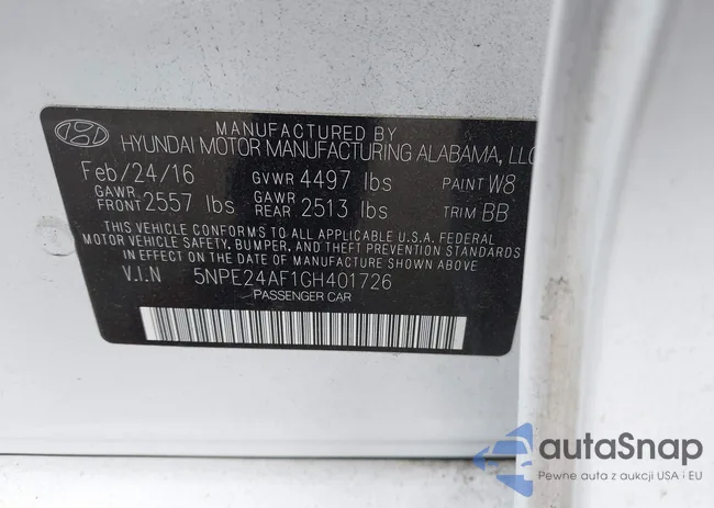 5NPE24AF1GH401726: 42397322