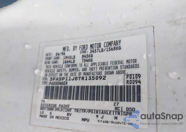 3FASP11J8TR135092: 42397330