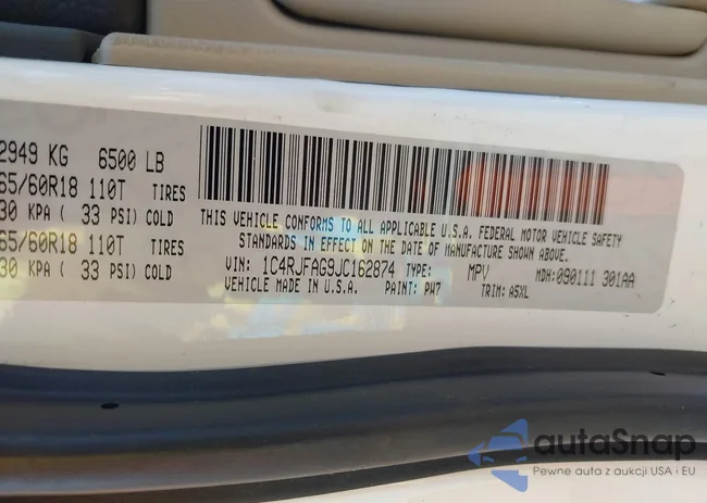 1C4RJFAG9JC162874: 42396844