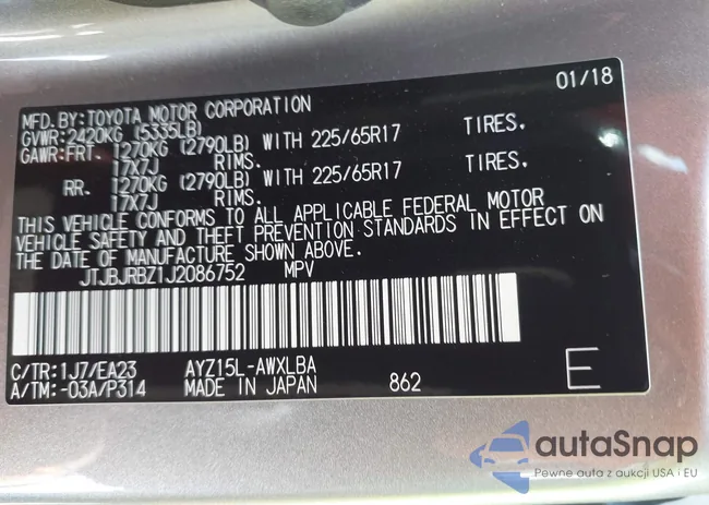 JTJBJRBZ1J2086752: 42397911