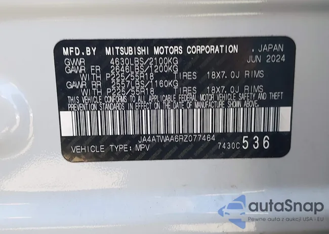 JA4ATWAA6RZ077464: 42397938