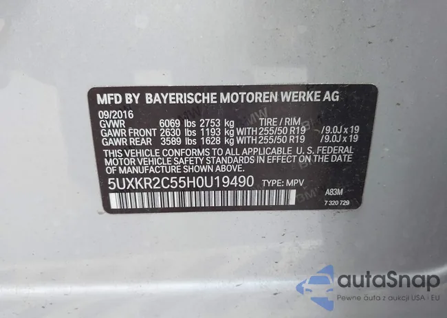 5UXKR2C55H0U19490: 42398068