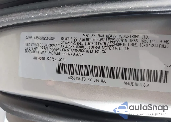 4S4BT62C757108121: 42398291