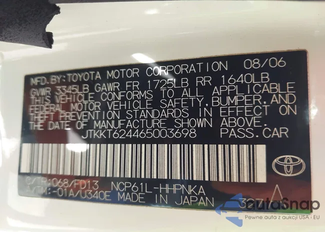 JTKKT624465003698: 42397482