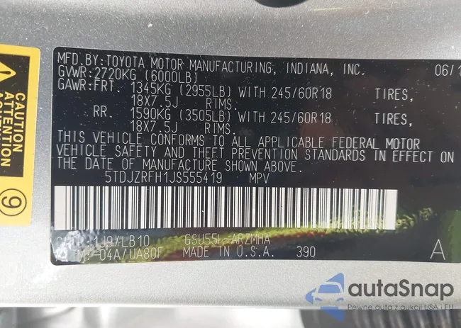 5TDJZRFH1JS555419: 42397646