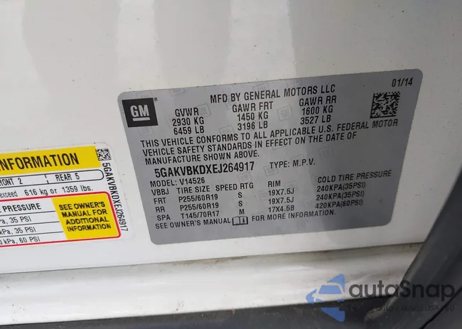 5GAKVBKDXEJ264917: 42397768