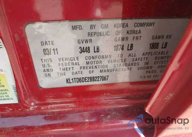 KL1TD6DE2BB227067: 42397850