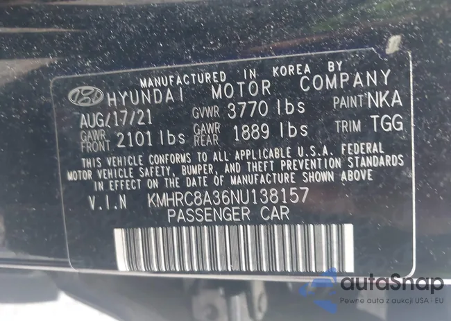 KMHRC8A36NU138157: 42398947