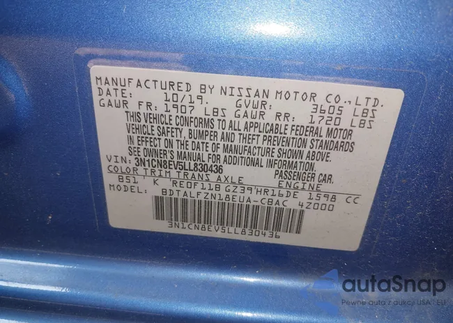 3N1CN8EV5LL830436: 42398972