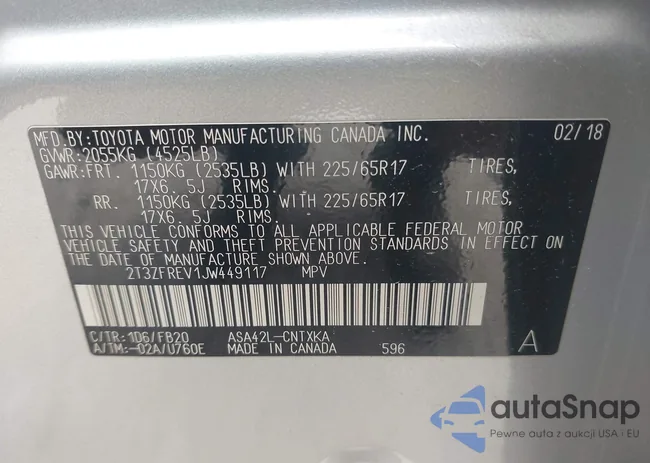 2T3ZFREV1JW449117: 42399082