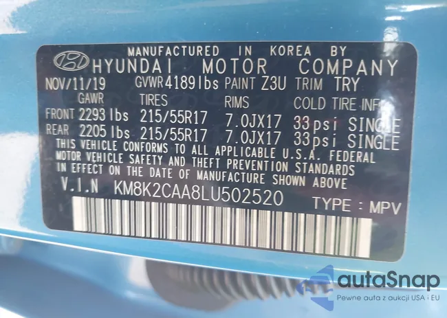 KM8K2CAA8LU502520: 42399083