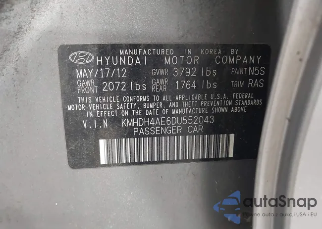 KMHDH4AE6DU552043: 42399171