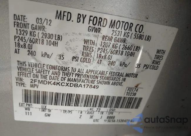 2FMDK4KCXDBA17849: 42399358