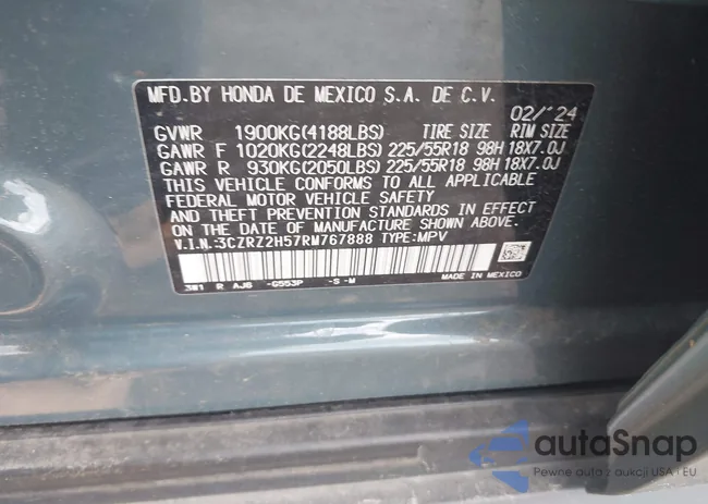 3CZRZ2H57RM767888: 42399420