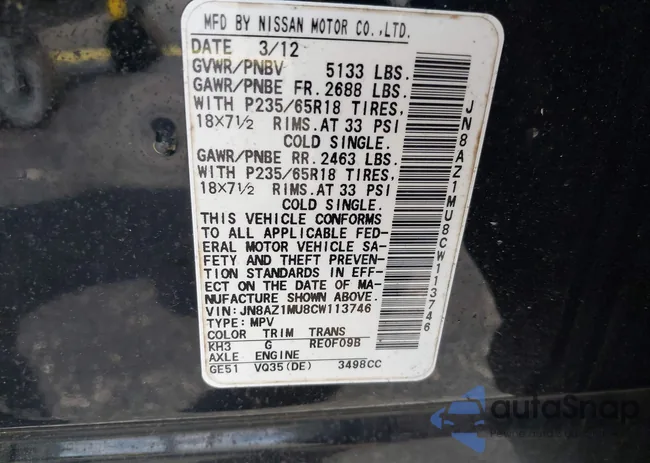 JN8AZ1MU8CW113746: 42398627