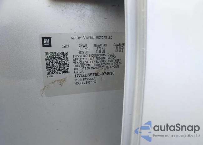 1G1ZD5ST8LF074910: 42398654