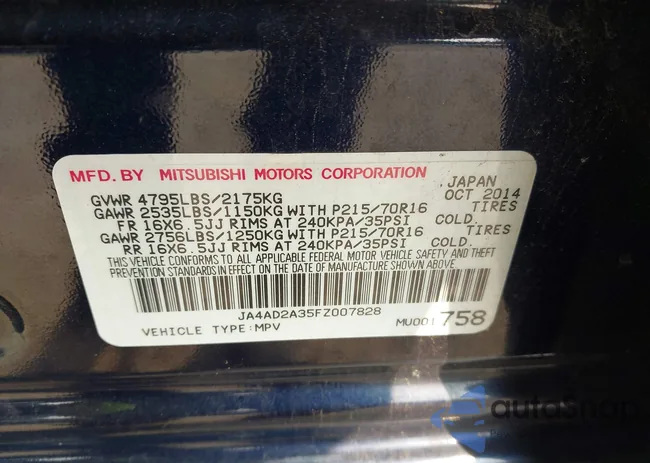 JA4AD2A35FZ007828: 42398856