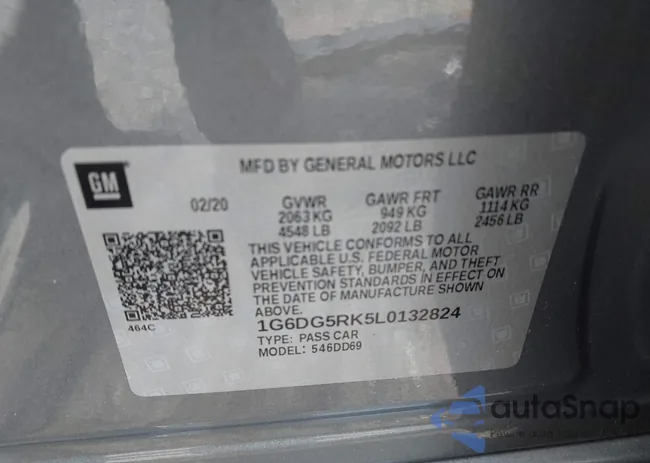 1G6DG5RK5L0132824: 42400031