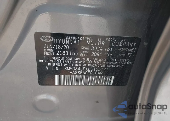 KMHD84LFXLU105171: 42400089