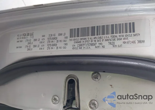 1C6RR7PT1FS788507: 42400146