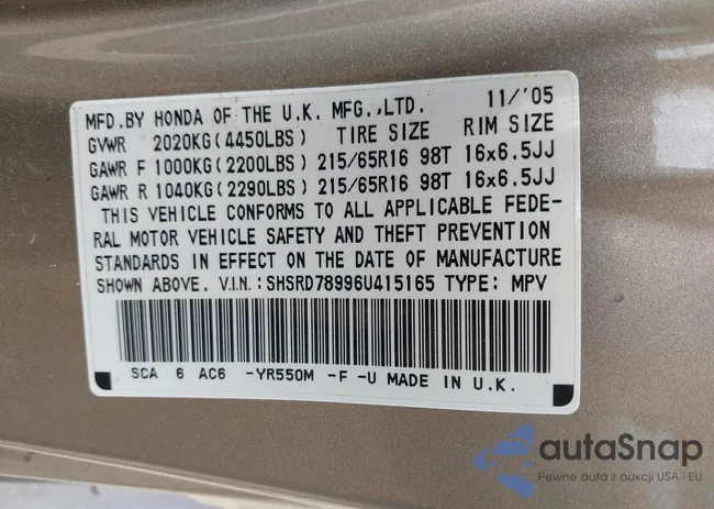 SHSRD78996U415165: 42400387