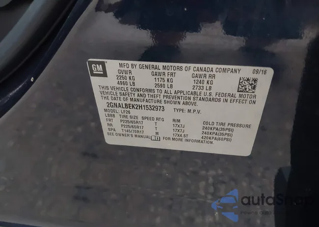 2GNALBEK2H1532973: 42400906