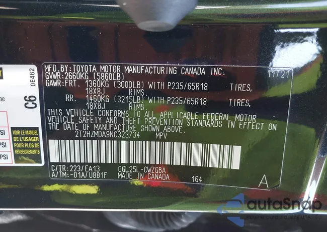 2T2HZMDA9NC323734: 42401237