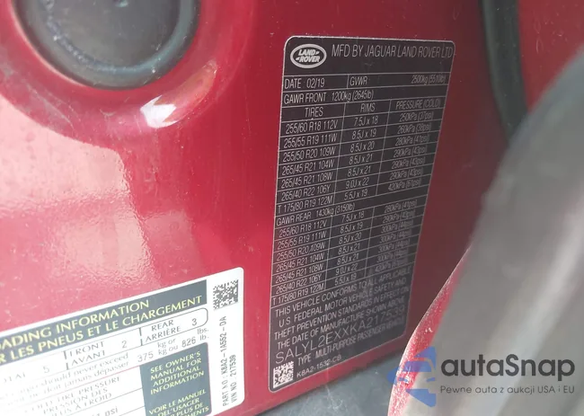 SALYL2EXXKA217539: 42401256