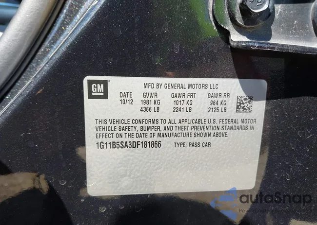 1G11B5SA3DF181866: 42401336