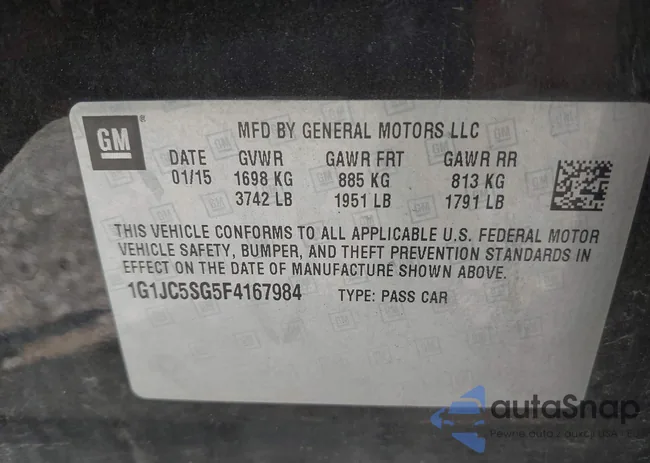 1G1JC5SG5F4167984: 42401346