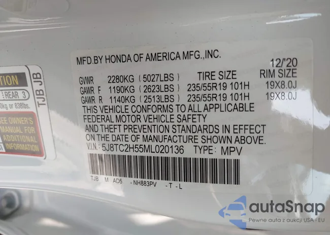 5J8TC2H55ML020136: 42401399