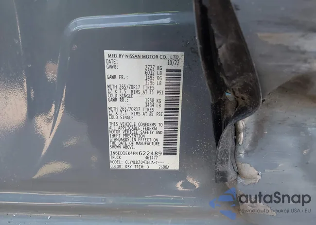 1N6ED1EK4PN622489: 42400562