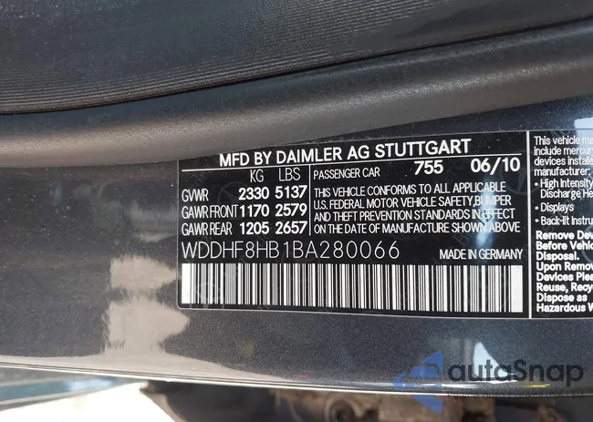 WDDHF8HB1BA280066: 42400576