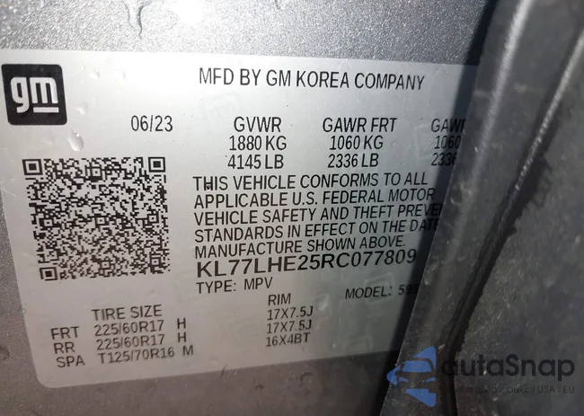 KL77LHE25RC077809: 42400855