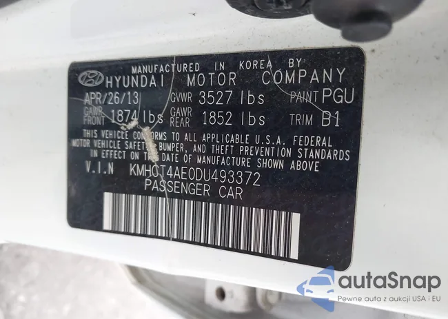 KMHCT4AE0DU493372: 42401863