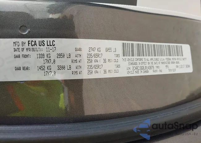 2C4RC1BG8JR143879: 42401876