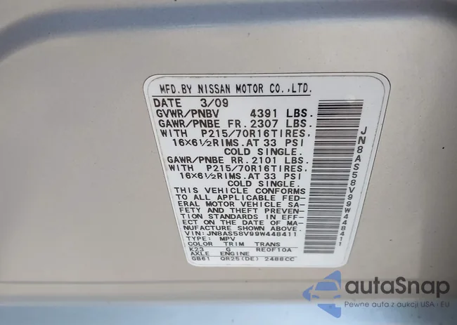 JN8AS58V99W448411: 42401891