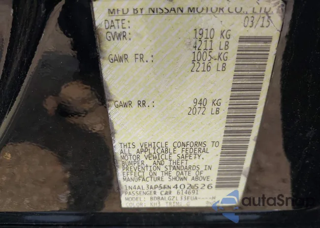 1N4AL3AP5FN402526: 42402074