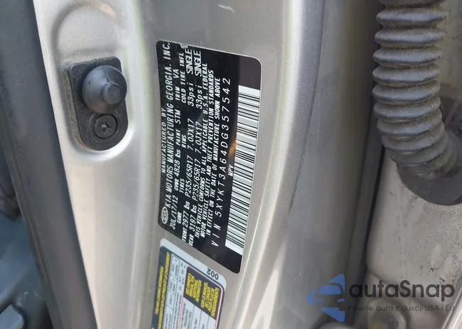 5XYKT3A64DG357542: 42402188