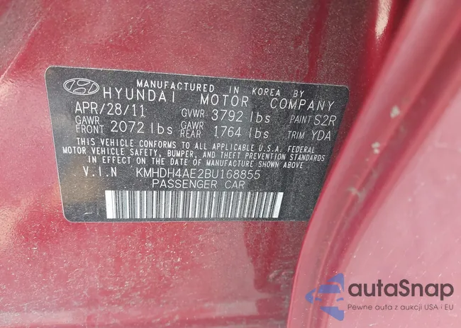 KMHDH4AE2BU168855: 42402196