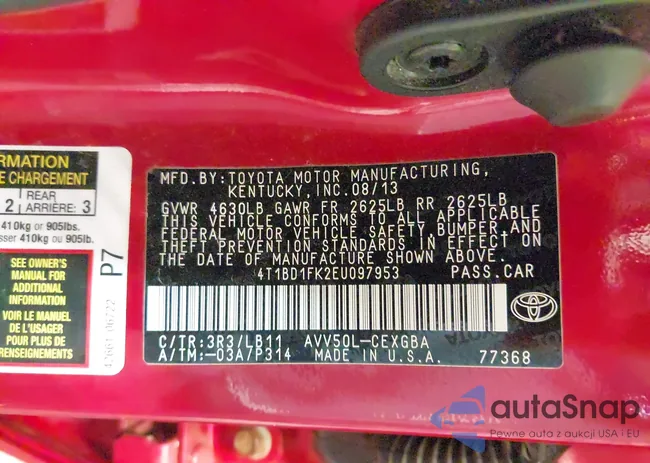 4T1BD1FK2EU097953: 42402217